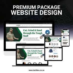 Premium Website Design Package. Premium website design package displaying digital marketing course platform on multiple devices